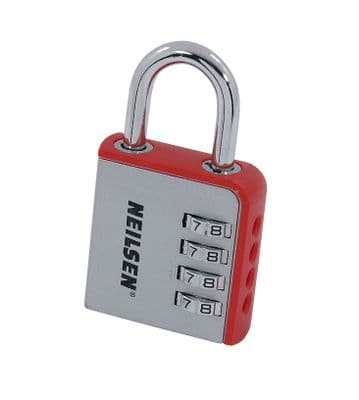 8Cm 4 Dial Number Combination Padlock Lock - Large