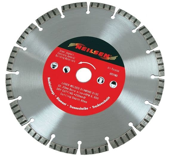 Mexco 230mm Diamond Blade Radius Cutting Diamond Blade Concrete X10 | L&S - View #8