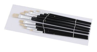 9 Artists Paint Brushes Flat Small-Large Detail Craft Art Brush Painting Set