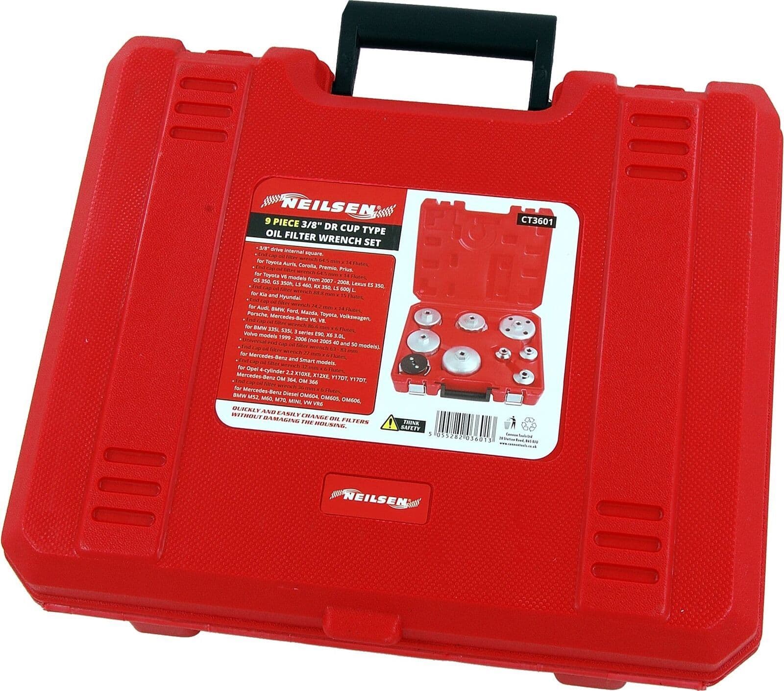 9Pc Oil Filter Cup Wrench Tool Set AudiBmwMercedesRenaultFordVw