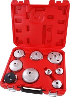 9Pc Oil Filter Cup Wrench Tool Set - Audi-Bmw-Mercedes-Renault-Ford-Vw-Skoda