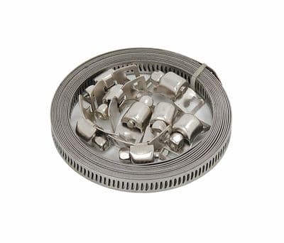 9Pcs Driver Jubilee Clip Set Assorted Stainless Steel Hose Clamp Kit Size 8mm-3M