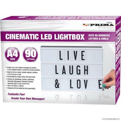A4 Cinematic Light Up Letter Emojis Box Led Sign Wedding Party