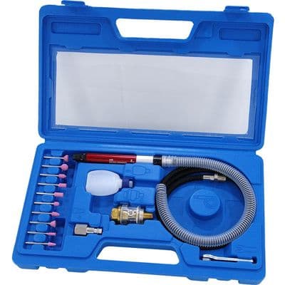Air Die Grinder Kit 17pc Micro Pencil Rotary Tool Set