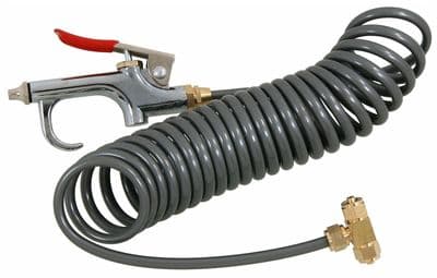 Air Duster / Blow Gun With 3.5 Meter Coiled Air Hose And Brass T Connector