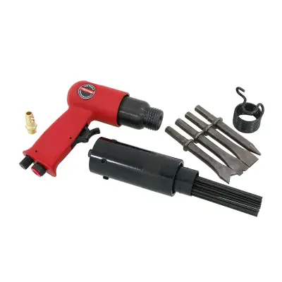 Air Hammer & Needle Descaler Tool Kit 150mm 4500 BPM