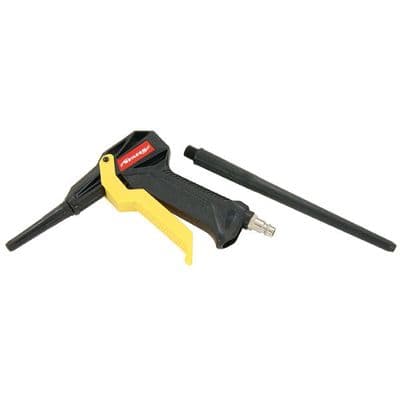 Air Line Blow Gun 1/4in Duster with 2 Nozzles Soft Grip