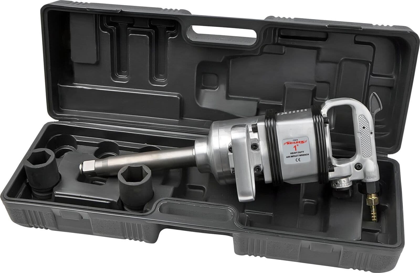 Neilsen 1/4 Drive Air Ratchet Socket Wrench - 1/4 BSP, Single Tool