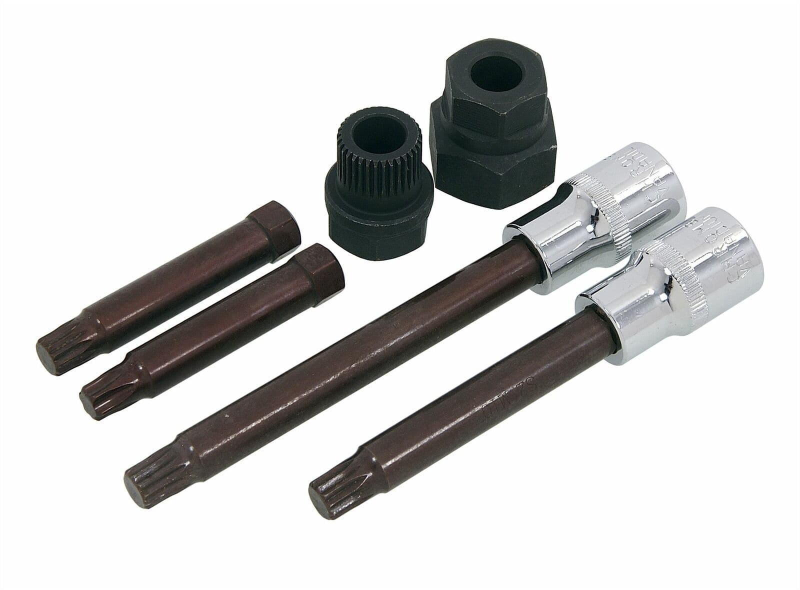 Alternator Freewheel Pulley Removal Tool Set 6Pc Audi Bmw Citroen Ford Etc