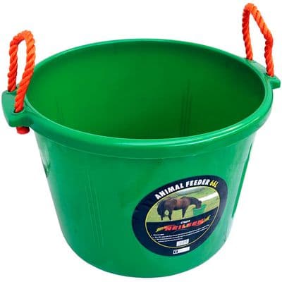 Animal Feed Bucket 66L Heavy Duty HDPE Wide Opening 3mm Wall
