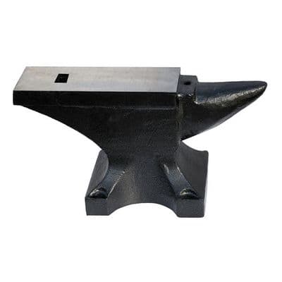 Anvil 50kg Blacksmith Single Horn Cast Iron Flat Face
