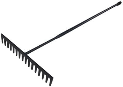 Asphalt Tarmac Rake 16 Forged Flat Profile Teeth And All Steel Construction