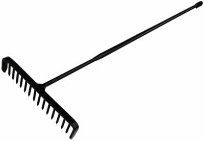 Asphalt Tarmac Rake Round Profile Teeth And All Steel Construction