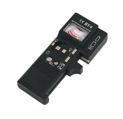 Battery Tester Checker Mercury Universal Tool Cell Power Volt Aa, Aaa, 9V Pp3