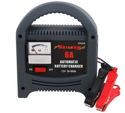 Battery Trickle Charger 4A 12V 6V for 4-120Ah Batteries