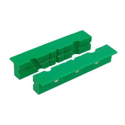 Bench Vice Soft Jaws 6in Magnetic Grooved TPU Pads
