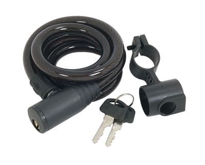 Bike Bicycle Security Lock Cable With Two Keys 12mm X 1.2M