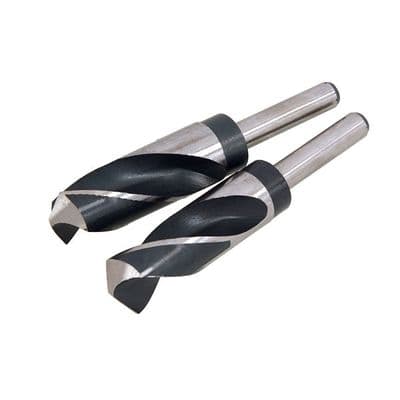 Blacksmith Drill Bit Set 26mm 28mm HSS Reduced Shank 2pc