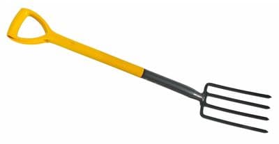 Border Fork Digging Garden Carbon Steel D Shape Handle