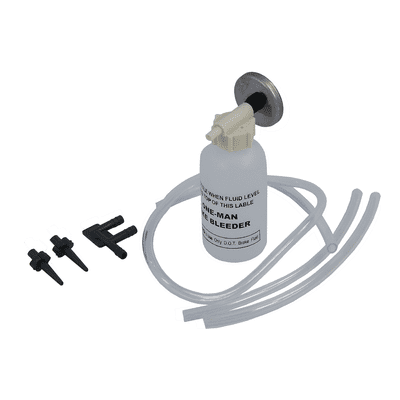 Brake Bleeder Kit 3 Adaptors Magnetic Pad for Car Van Bike
