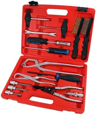 Brake Caliper Service & Maintenance Tool Kit Set Includes Pliers, Brush, Sockets