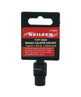 Brake Caliper Socket 3/8" Drive 11Pt - Hgv