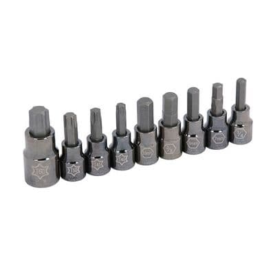 Brake Caliper Socket Set 9pc Torx T40/45/50/60 Hex 7/8/10mm