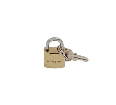 Brass Padlock 20mm With 3 Keys Suitable For Luggage Suitcase- Heavy Duty