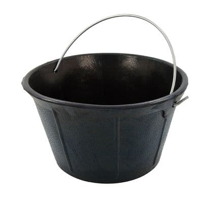 Builders Bucket 10 Litre Rubber Flexible Animal Feed Water