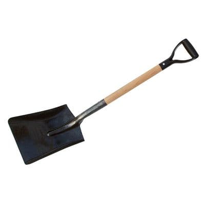 Builders Shovel 1100mm Square Mouth No.2 Wooden Handle