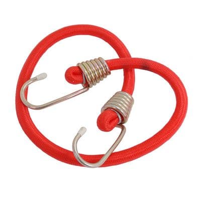 Bungee Cord 24in 10mm Heavy Duty Tie Down Metal Hooks