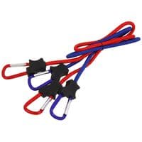 Bungee Cord Set 90cm Carabiner Hooks 2pc