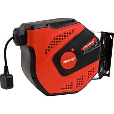 Cable Reel 25m Automatic Mains 13A 240V Wall Ceiling Mounted