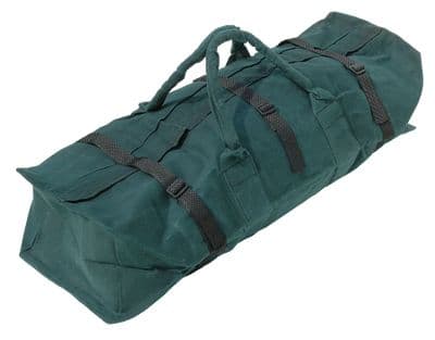 Canvas Tool Bag 30" 760mm Green, Water Resistant Heavy Duty With Zip And Handles
