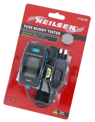 Car Auto Standard & Mini Fuse Buddy Tester Diagnostics 0-20 Amp Dc & Ac