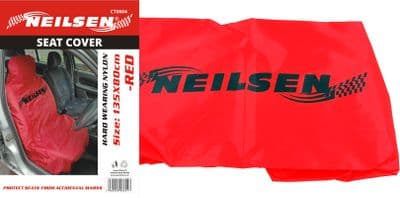 Car Seat Cover Protector Universal Hard Wearing Water Resistant Nylon Red