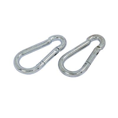 Carabiner Snap Hooks 60 x 6mm Pack of 2 Quick Clip