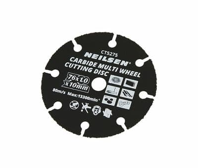 Carbide Multi Wheel Cutting Grinding Blade 76 X 1.0 X 10mm Multi Grinder Disc
