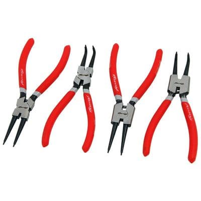 Circlip Pliers Set 7in 4pc Internal External Snap Ring