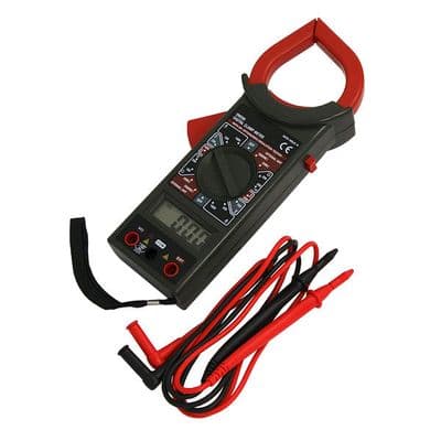 Clamp Meter 25mm Digital LCD Auto Range AC DC Volt Ohm Amp