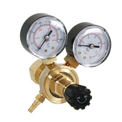 CO2 Regulator Twin Gauge Brass for MIG & TIG Welding