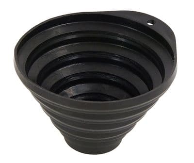 Collapsible Rubber Magnetic Parts Tray Dish - 135 mm Black Finish