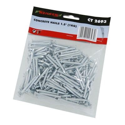 Concrete Nails 40mm 1kg Bag Masonry Fixing 1.5in
