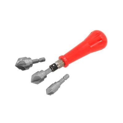 Countersink Set 12mm 16mm 19mm 4 Piece Hand Deburring Tool
