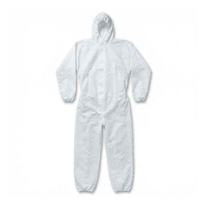Coveralls One Size White Disposable Protective Boilersuit