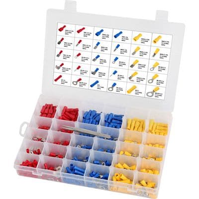 Crimp Terminal Kit 480pc Insulated Car Wiring Connectors