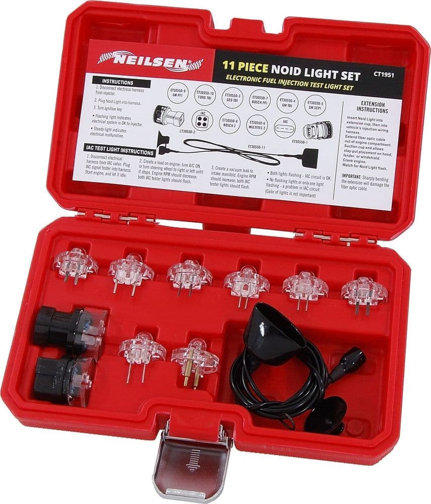 Deluxe Noid Light Set 11Pc Electronic Fuel Injection Test Light Cable