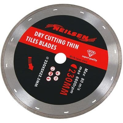 Diamond Cutting Disc 230mm Thin Continuous Rim Tile Blade