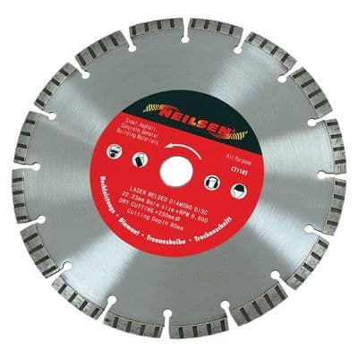 Diamond Disc 230mm Multi Material 22mm Bore Laser Welded