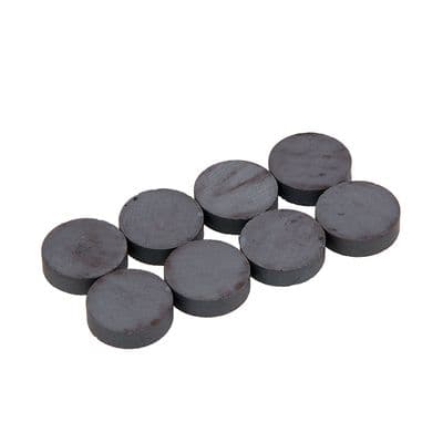 Disc Magnets 18mm x 5mm Ceramic Ferrite 8pc Pack